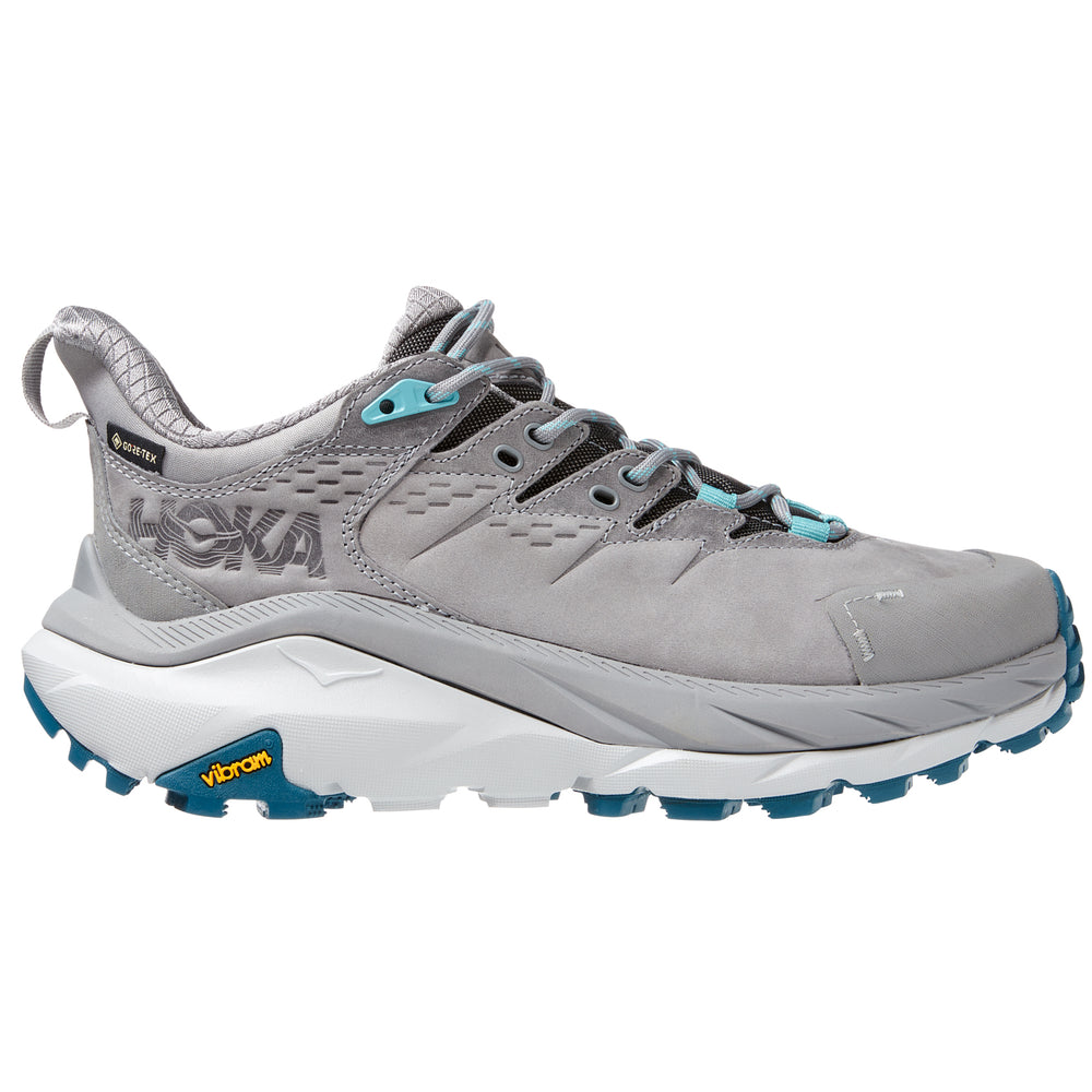 Hoka Women's Kaha 2 Low GORE-TEX Walking Shoes SharkSkin / Blue Coral - achilles heel