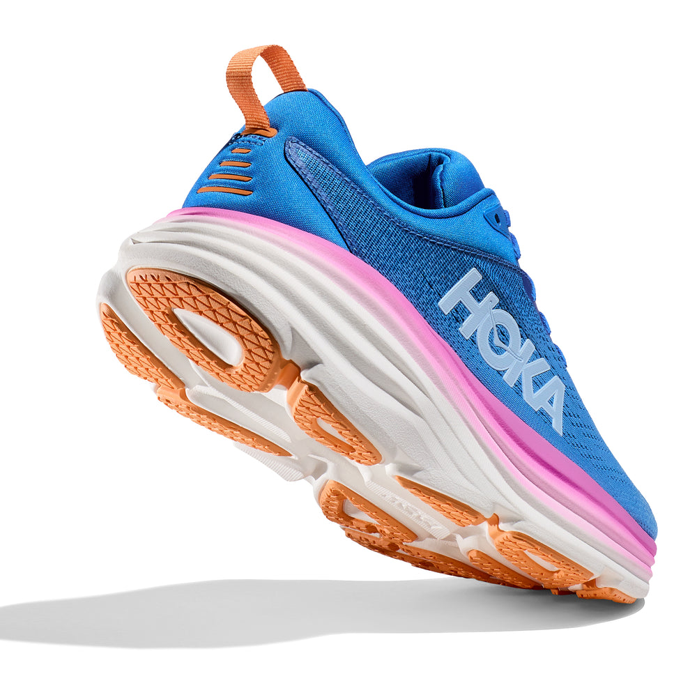 Hoka Women's Bondi 8 Running Shoes Coastal Sky / All Aboard - achilles heel