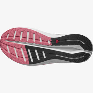 Salomon Women's Aero Blaze Running Shoes Black / White / Tea Rose - achilles heel