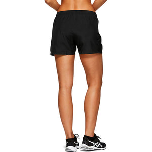 Asics Women's Silver 4 Inch Short Black - achilles heel