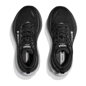 Hoka Men's Bondi 8 Running Shoes Black / White - achilles heel