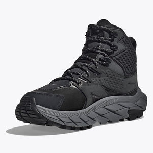 Hoka Women's Anacapa Mid GORE-TEX Walking Boots Black / Black - achilles heel
