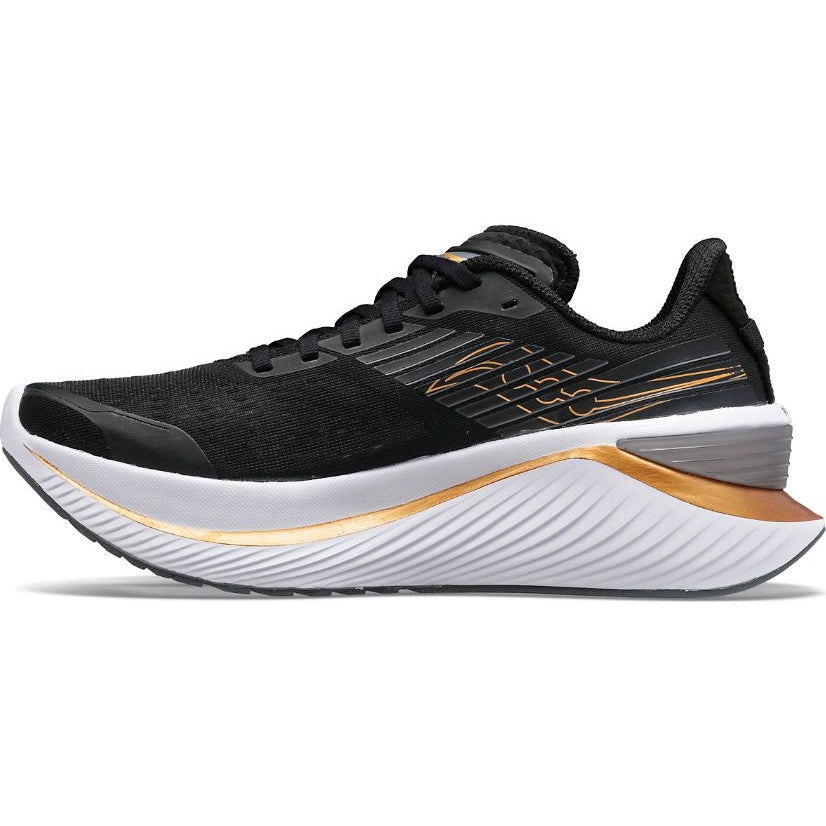 Saucony Women's Endorphin Shift 3 Running Shoes Black / Goldstruck - achilles heel