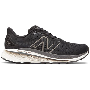 New Balance Men's 860v13 Wide Fit Running Shoes  Black / White  / Magnet - achilles heel