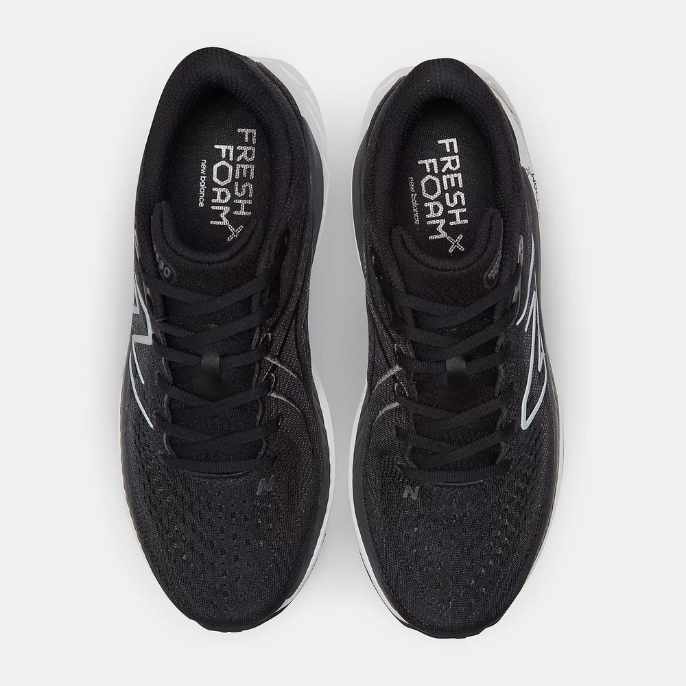 New Balance Men's 860v13 Wide Fit Running Shoes  Black / White  / Magnet - achilles heel