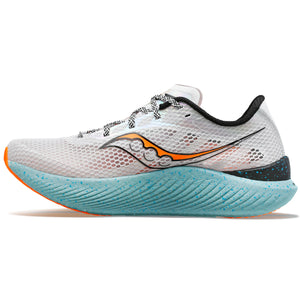 Saucony Men's Endorphin Pro 3 Running Shoes Fog / Vizorange - achilles heel