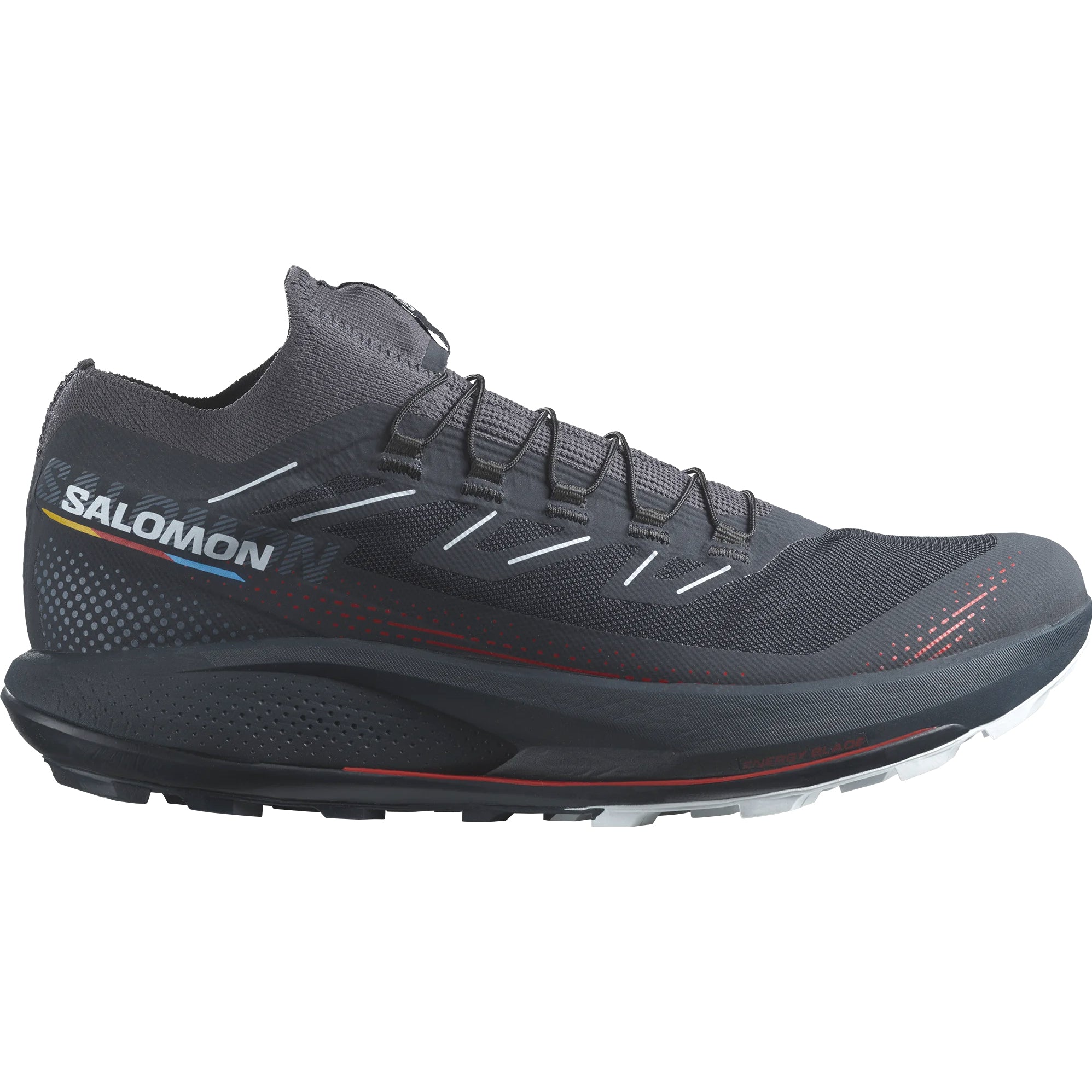 Salomon Men's Pulsar Trail Pro 2 Running Shoes Carbon / Fiery Red / Arctic Ice - Achilles Heel