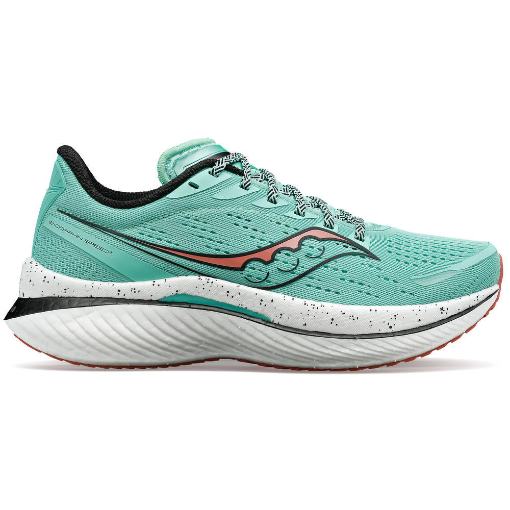 Saucony Women's Endorphin Speed 3 Running Shoes Sprig / Black - achilles heel