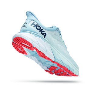 Hoka Women's Arahi 6 Wide Fit Running Shoes Plein Air / Blue Fog - achilles heel