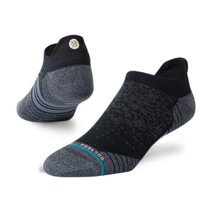 Stance Run Tab Staple Socks Black - achilles heel