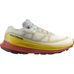 Salomon Women's Ultra Glide 2 Trail Running Shoes Rainy Day / Freesia / Hot Sauce - achilles heel