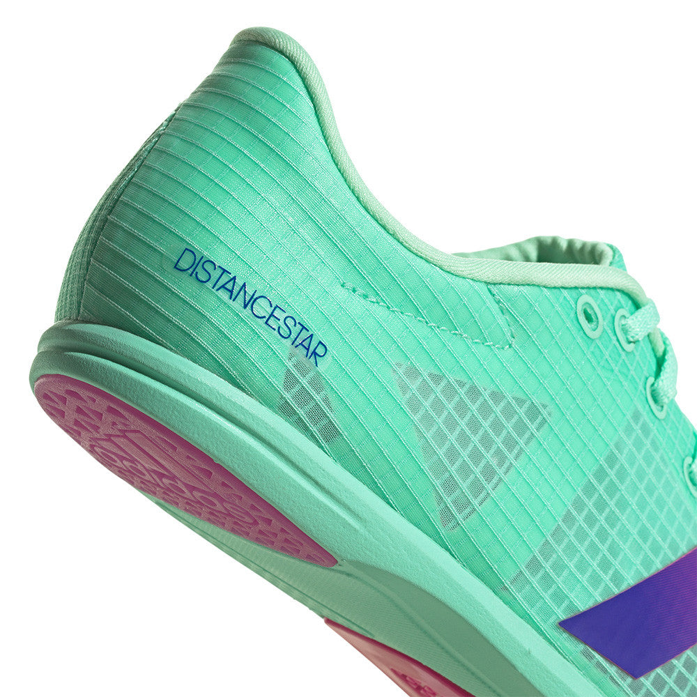 adidas Distancestar Running Spikes Pulse Mint / Core Black / Lucid Blue - achilles heel