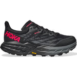 Hoka Women's Speedgoat 5 GORE-TEX Trail Running Shoes Black / Black - achilles heel