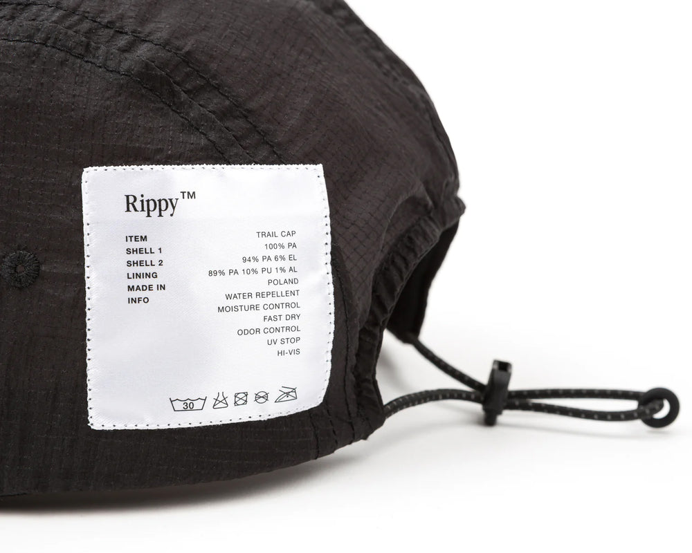 Satisfy Rippy Trail Cap Black - achilles heel