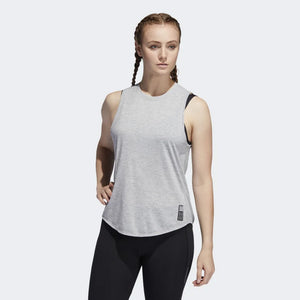 adidas Women's Adapt Tank Grey Heather - achilles heel