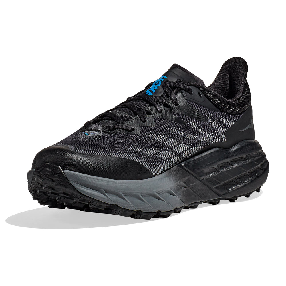 Hoka Men's Speedgoat 5 GORE-TEX Trail Running Shoes Black / Black - achilles heel