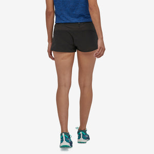 Patagonia Women's Strider Pro 3 Inch Shorts Black - achilles heel