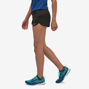 Patagonia Women's Strider Pro 3 Inch Shorts Black - achilles heel