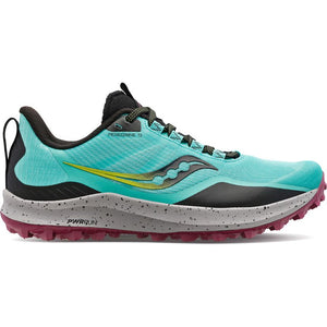 Saucony Women's Peregrine 12 Trail Running Shoes Cool Mint / Acid - achilles heel