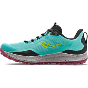 Saucony Women's Peregrine 12 Trail Running Shoes Cool Mint / Acid - achilles heel