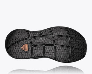 Hoka Men's Bondi SR Walking Shoes Black / Black - achilles heel