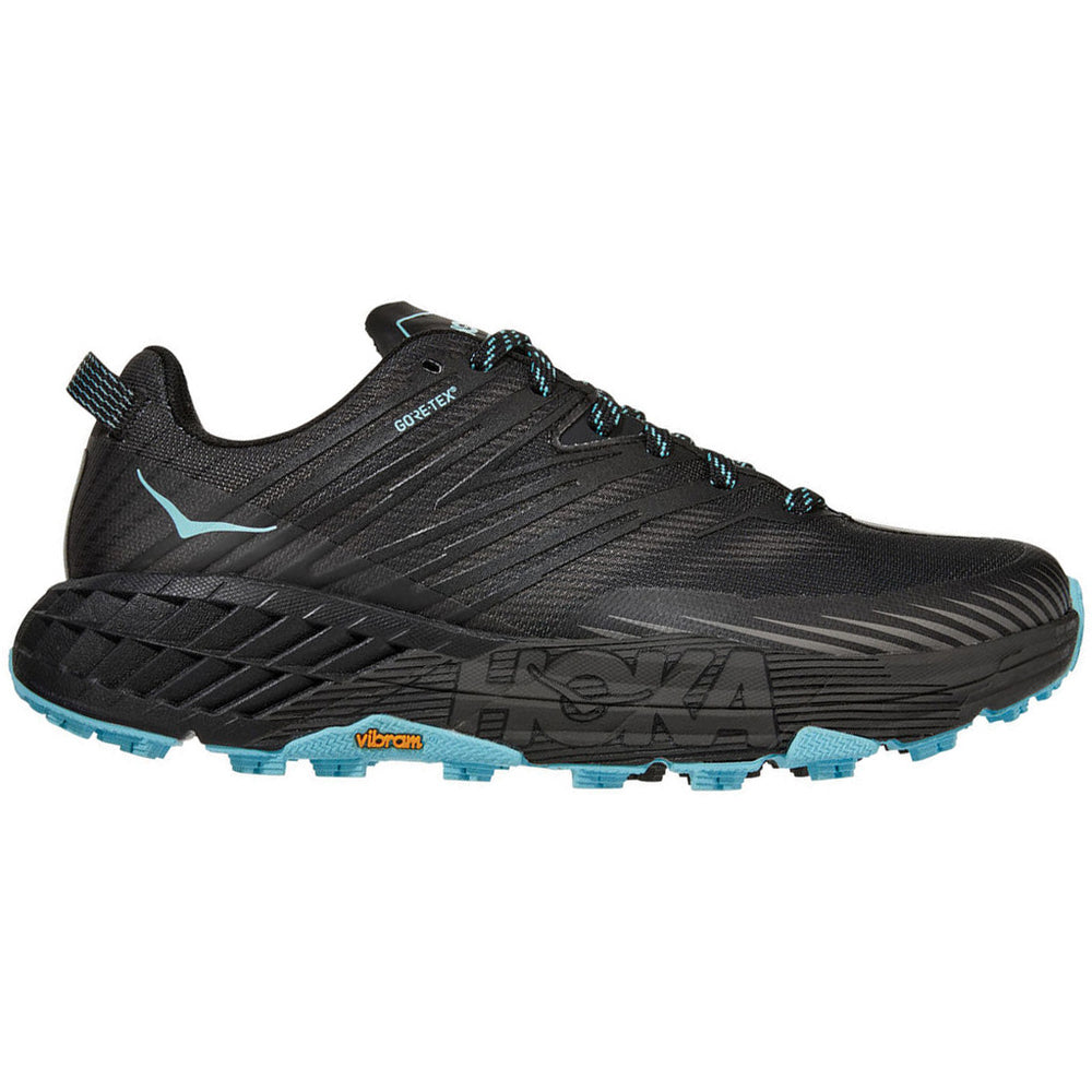 Hoka Women's Speedgoat 4 GORE-TEX Trail Running Shoes Anthracite / Dark Gull Grey - achilles heel