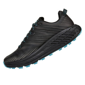 Hoka Women's Speedgoat 4 GORE-TEX Trail Running Shoes Anthracite / Dark Gull Grey - achilles heel