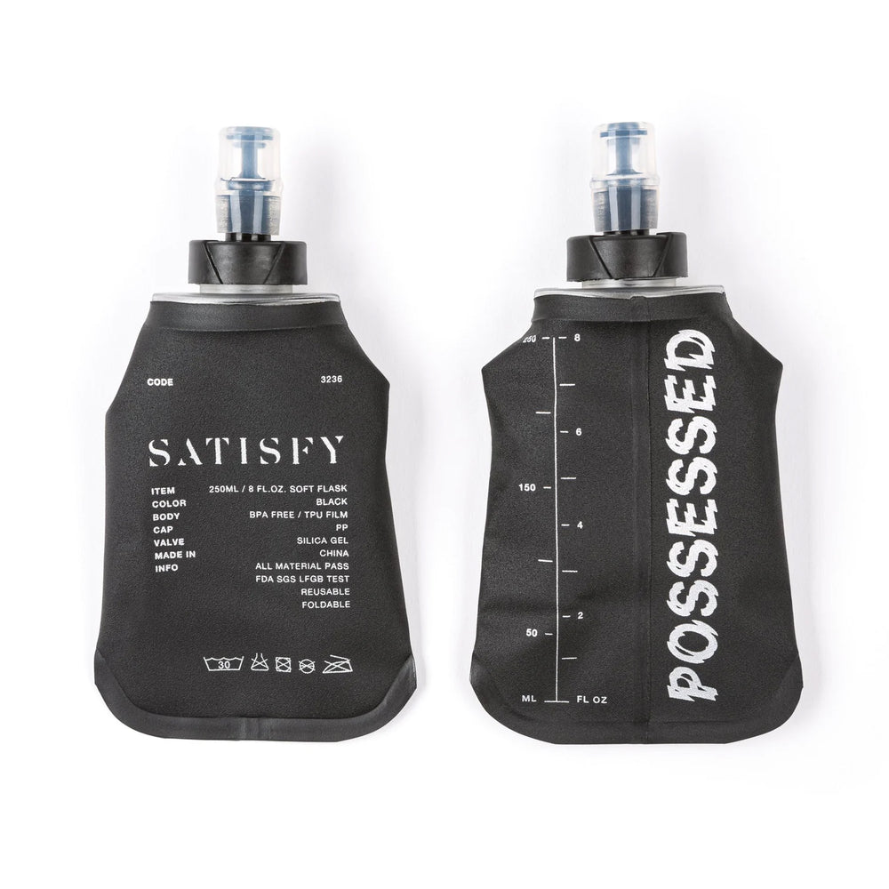 Satisfy Justice Hydration Belt Black - achilles heel
