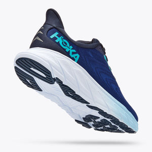 Hoka Men's Arahi 6 Running Shoes Outer Space / Bellwether Blue - achilles heel