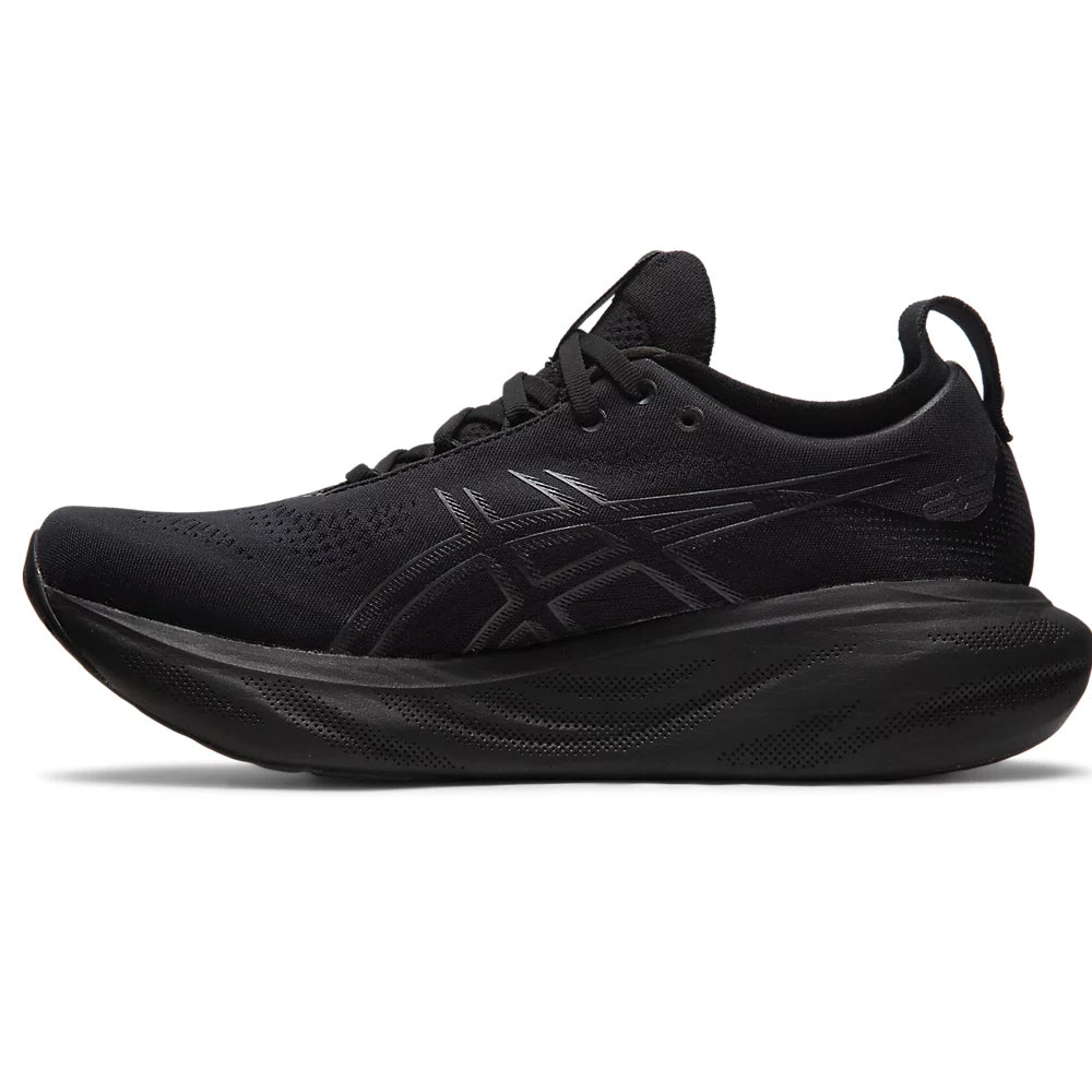 Asics Men's Gel-Nimbus 25 Running Shoes Black / Black - achilles heel
