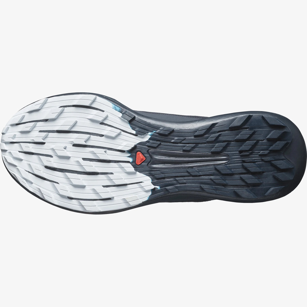 Salomon Men's Pulsar Trail Pro 2 Running Shoes Carbon / Fiery Red / Arctic Ice - achilles heel