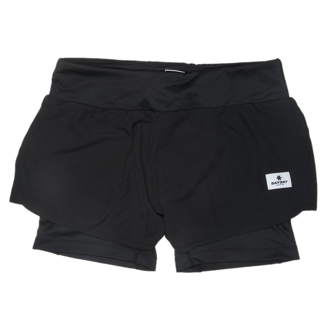 SAYSKY Women's 2 In 1 Shorts Black - Achilles Heel