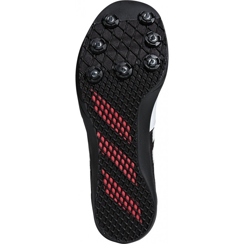 adidas Adizero LJ Field Shoes White / Black / Red - achilles heel