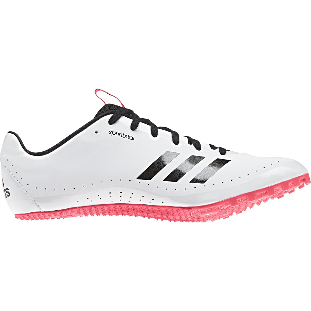 adidas Sprintstar Running Spikes White /  Black /  Red - achilles heel