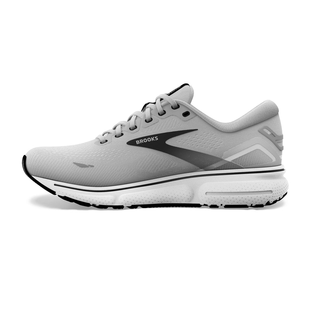 Brooks Men's Ghost 15 Extra Wide Fit Running Shoes Alloy / Oyster / Black - achilles heel