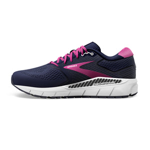 Brooks Women's Ariel 20 Running Shoes Peacoat / Vivid Viola / White - achilles heel