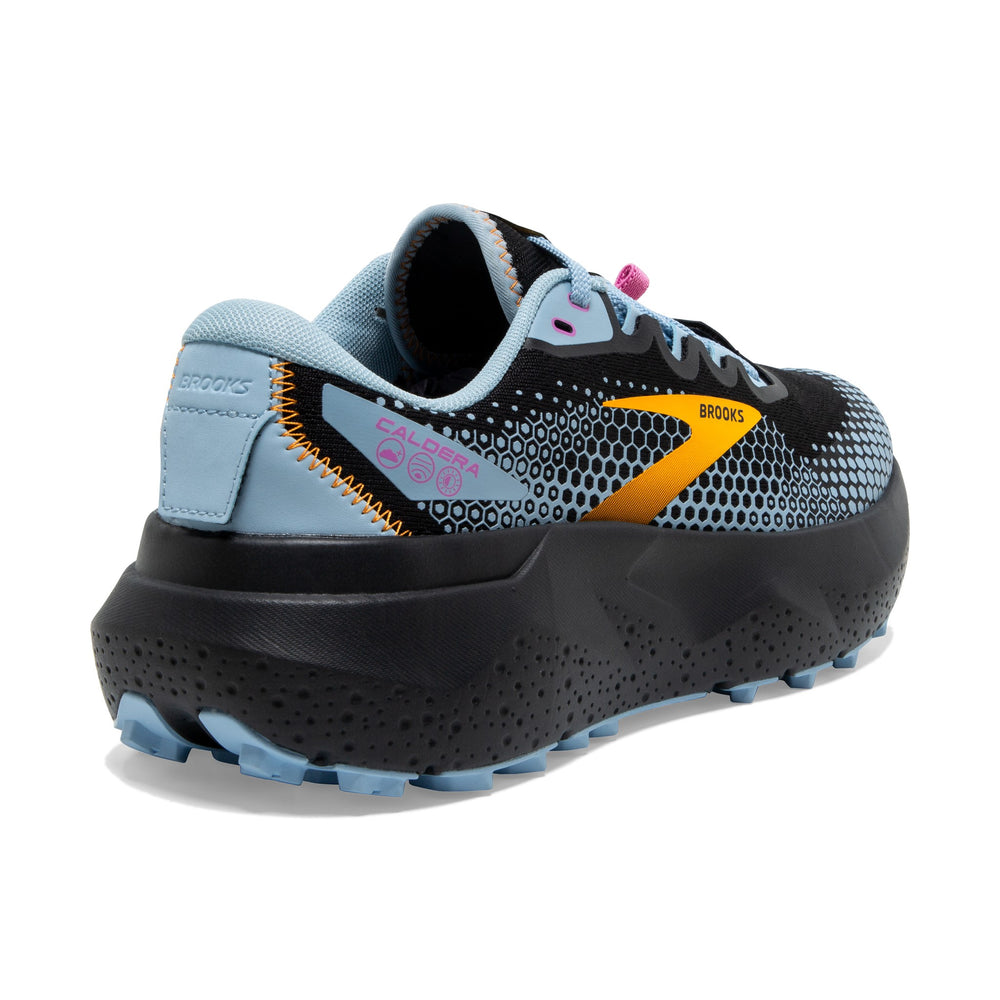 Brooks Women's Caldera 6 Trail Running Shoes Black / Blue / Yellow - achilles heel