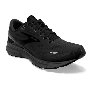 Brooks Men's Ghost 15 Wide Fit Running Shoes Black / Black / Ebony - achilles heel