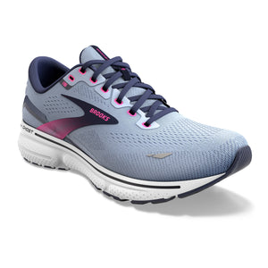 Brooks Women's Ghost 15 Running Shoes Kentucky Blue / Peacoat / Pink - achilles heel