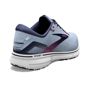 Brooks Women's Ghost 15 Running Shoes Kentucky Blue / Peacoat / Pink - achilles heel