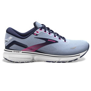 Brooks Women's Ghost 15 Running Shoes Kentucky Blue / Peacoat / Pink - achilles heel