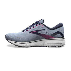 Brooks Women's Ghost 15 Running Shoes Kentucky Blue / Peacoat / Pink - achilles heel