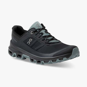 On Women's Cloudventure Trail Running Shoes Black / Cobble - achilles heel