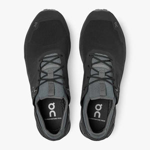 On Men's Cloudventure Peak Trail Running Shoes Black / Rock - achilles heel