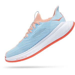 Hoka Women's Carbon X 3 Running Shoes Peach Parfait / Summer Song - achilles heel