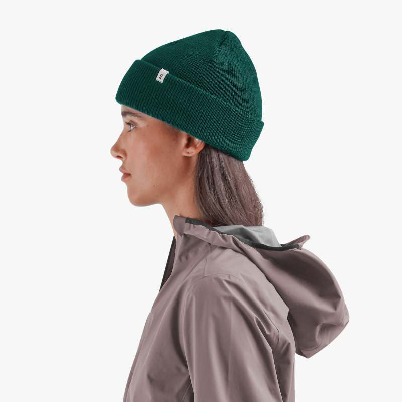 On Merino Beanie Evergreen - achilles heel