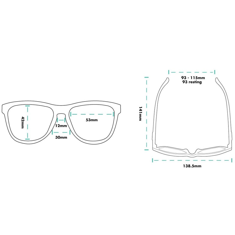 Goodr Pineapple Painkillers Running Sunglasses - achilles heel
