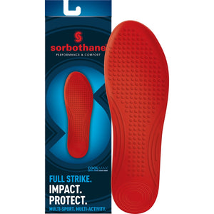 Sorbothane Full Strike Coolmax Insoles - achilles heel