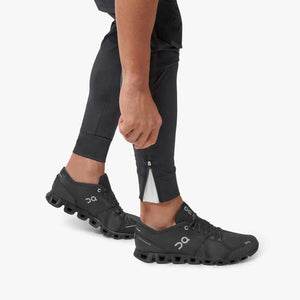On Men's Running Pant Black - achilles heel