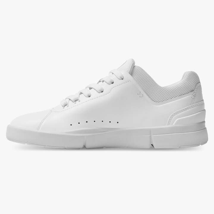 On Women's THE ROGER Advantage All White - achilles heel